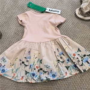 Kids molo floral pink dress size 80 (12 months)